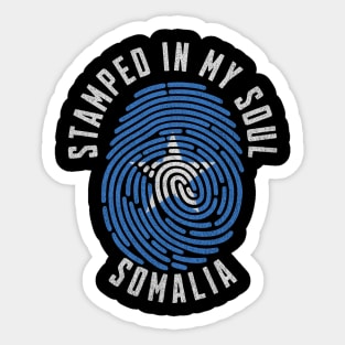 Stamped in My Soul Somalia Flag Design Somali Pride Sticker